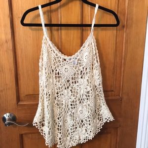 💠💠PRICE DROP💠💠 Crochet white top NWOT